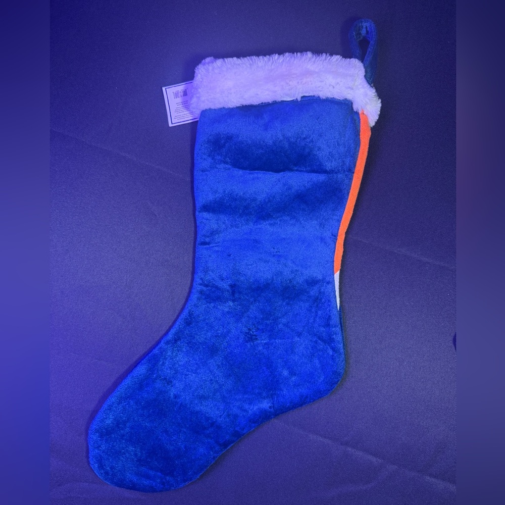 Forever Collectibles Orange and Blue Stitched Logo Auburn Tigers Stocking NWT - Picture 2 of 5